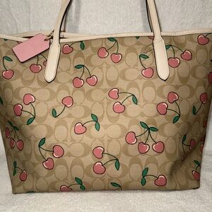 *Used* Cherry Coach Bag